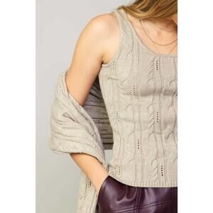 Current Air Los Angeles Size: Small Grey Sweater Tank